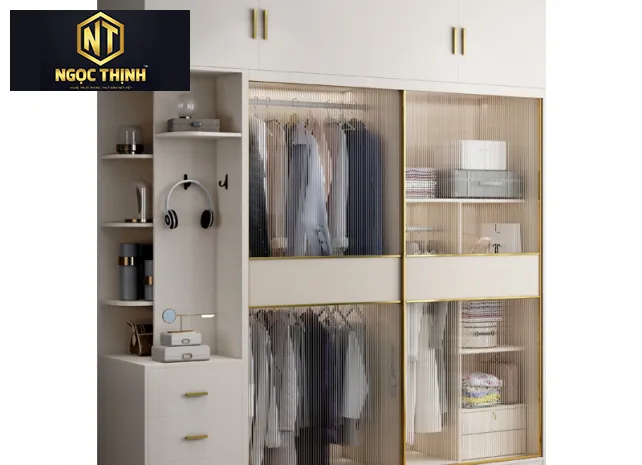 Xưởng Nội Thất Ngọc Thịnh Long Thành - Tủ quần áo bằng gỗ công nghiệp MDF đẹp - TQANT25